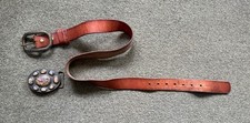 Martine Wester  leather belt