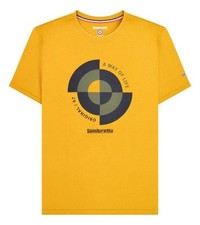 Lambretta Mens Gold Classic Retro Target Quadrant Mod Ska T-Shirt
