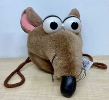 The Muppets - Rizzo the Rat soft plush string bag/purse - Very Rare!