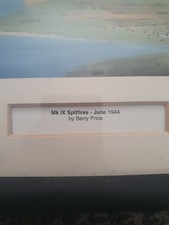 Mk IX Spitfires- June 1944 By Barry Price Mounted Picture