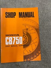 GENUINE NOS HONDA CB750 WORKSHOP MANUAL SUPPLEMENT K1
