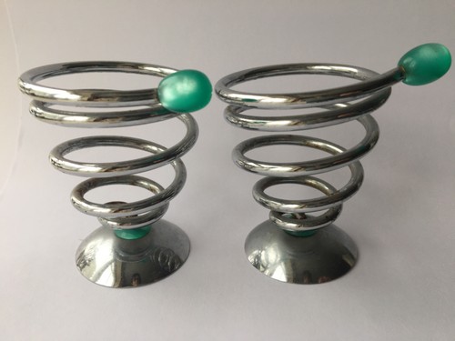Vintage pair chrome egg - vintage,