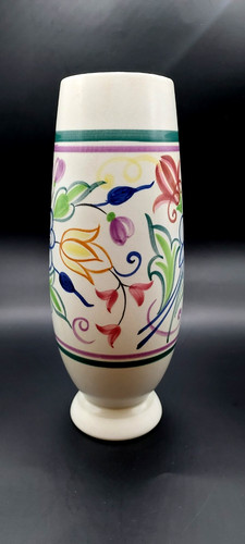 Poole pottery floral bud vase - bud,