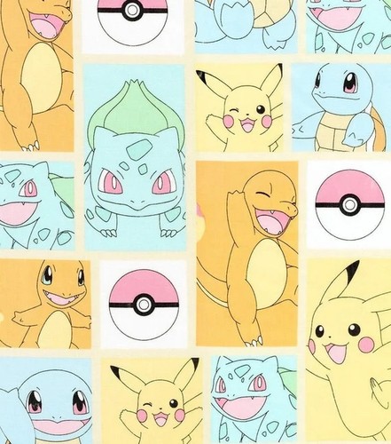 Pokemon pastel squares - squares, by