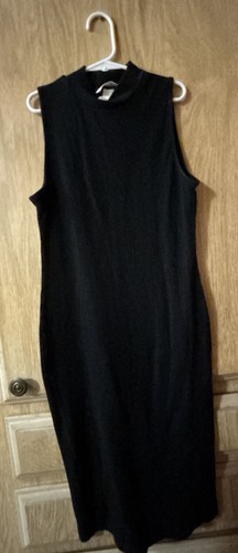 Basic black ribbed mock - basic,