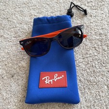 RAY BAN KIDS UNISEX SUNGLASSES RJ9052S 178/80 BLUE ORANGE 47-15-125