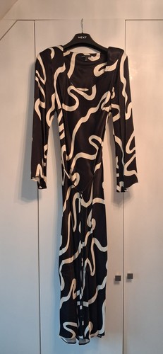 Ladies black ivory long