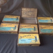 7 x Vintage Wills Bulwark Sailor Advertising Pipe Tobacco Tins  Shop Pub Bar