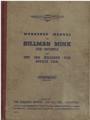 Hillman minx mk1 - hillman, ten