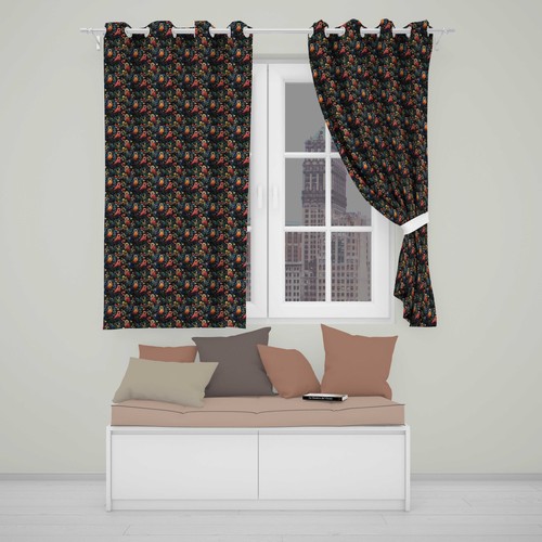 Blackout eyelet curtains - blackout,