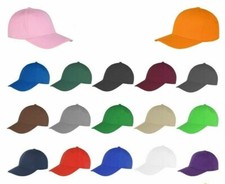 Plain Baseball Cotton Caps