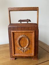 Vintage Wood Wooden Tea Caddy