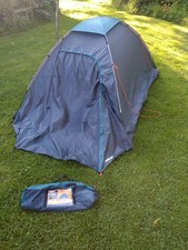 Halfords 2 Person Blue Dome Tent With Porch