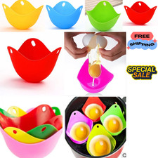 4x Silicone Egg Poacher Cups
