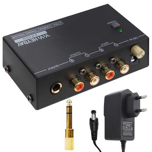 Mini rca phono stage preamp - mm,