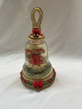 Rare Christmas Snow Globe Santa Ornament Vintage Decoration