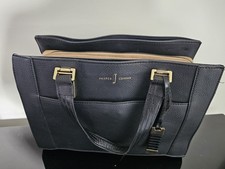 Jasper Conran Large Tote Bag Black, Cream & Tan