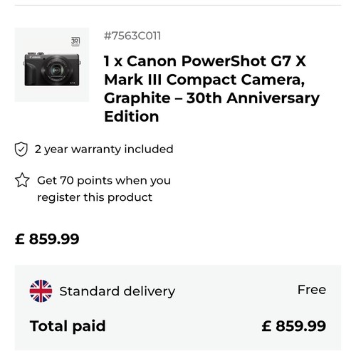Canon powershot mark iii - x,