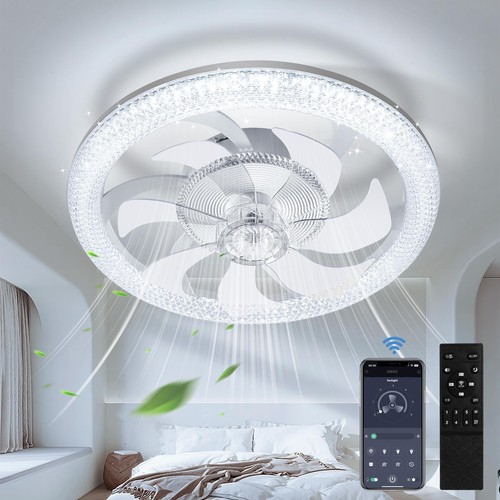 Led ceiling fan with - ceiling, 6