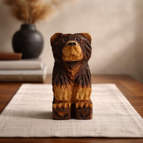 Rustic hand carved - rustic, bear