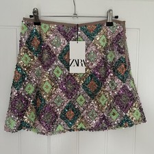 ZARA Sequin Mini Skirt