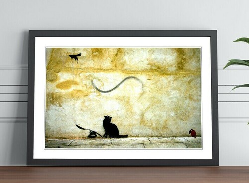 Banksy cat and mouse - banksy,