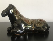 Vintage Or Style Terracotta Pony/Horse With Very Shiny Glaze