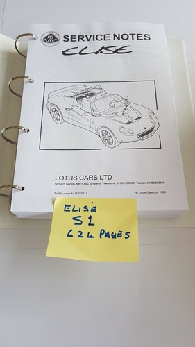 Elise lotus service notes - lotus,