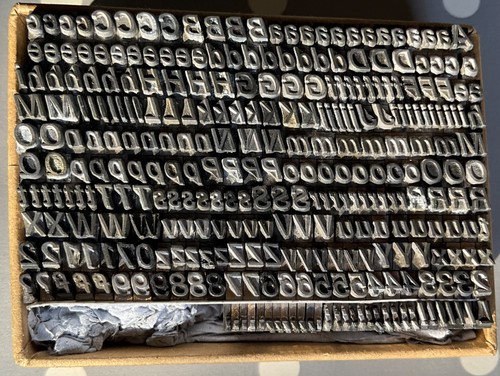 Letterpress metal type - type, pt
