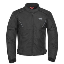 OXFORD DELTA MENS TEXTILE SHORT WATERPROOF MOTORCYCLE JACKET - BLACK