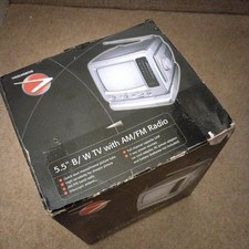 Woolworths Portable 5.5" B+W TV / Radio AM/FM