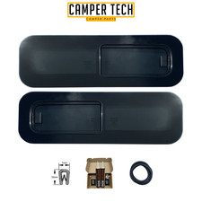 Universal Sliding Windows 800mm x 270mm PAIR with Bonding Kit and U-Trim