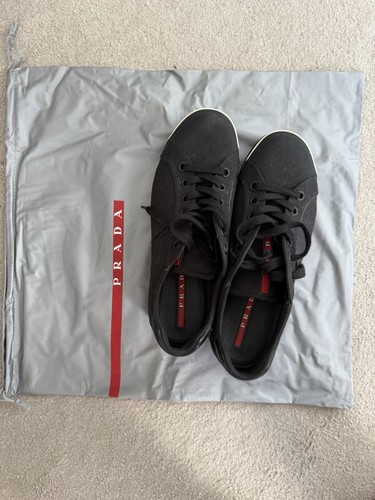 Prada men nylon trainers - prada,