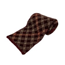 Auth DAKS - Bordeaux Beige Cashmere Scarf
