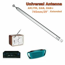 Universal 7Section 745mm Pure Radio FM DAB Replacement Antenna Telescopic Aerial
