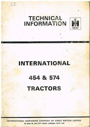 Harvester 454 574 tractor - 574,