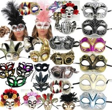 Masquerade Eye Masks Unisex Men Women Venetian Steampunk Halloween Gothic Lot