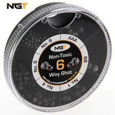 Fishing Split Shot Non Toxic 6 Way Soft Weights AAA BB No1 No4 No6 No8 NGT
