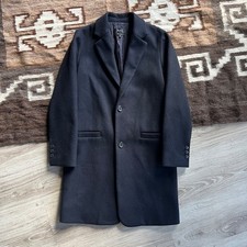 A.P.C. Paris Women’s Wool Blend Navy Overcoat Coat Size 34