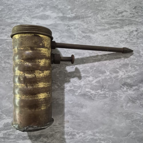 Antique vintage brass ribbed - antique,