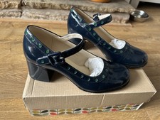 Clarks + Orla Kiely Navy/Green