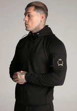 SikSilk Mens Black Full Zip