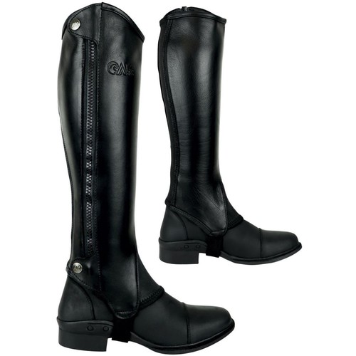Side zip full grain leather - side,