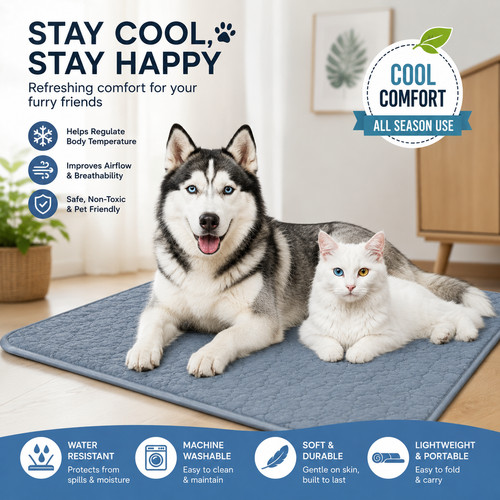 Pet cooling mat for dogs - pet, cats