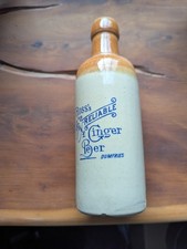 Nice Blue Transfer Ross& Sons Stoneware Ginger Beer Edinburgh
