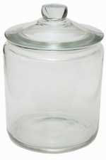 CHEF-HUB NEW 3.8L GLASS STORAGE JAR - BISCUITS & SWEET JAR WITH LID & SEAL