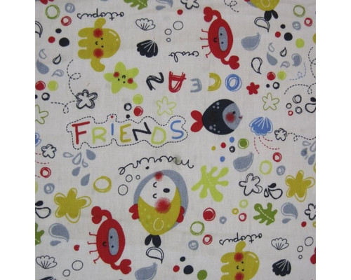 Crafts cotton fabric ocean - crafts,