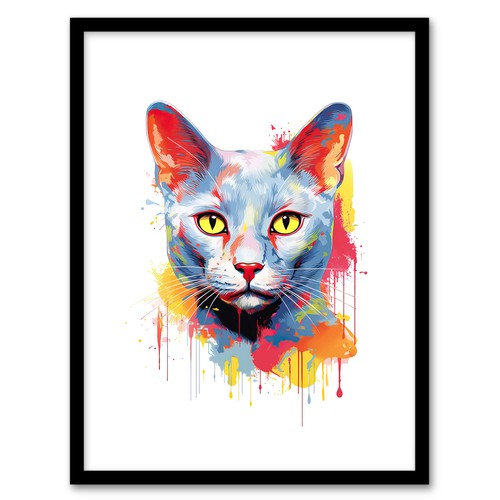 Russian blue cat - blue, lover