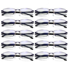 10PK Mens Rectangular Rimless