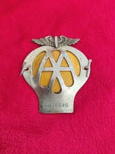 Vintage AA Car Badge Number
